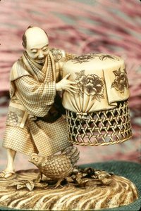 農家と鶏 作： Japanese School